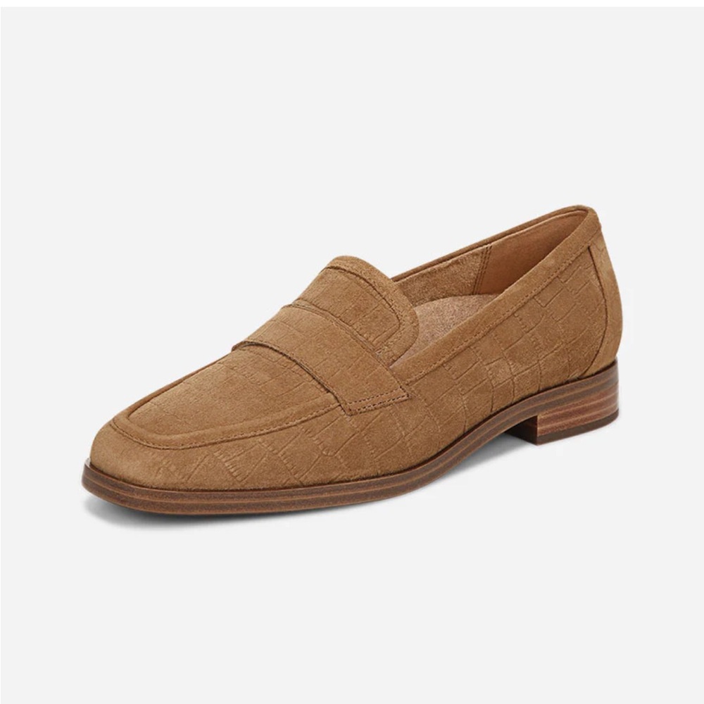 Vionic Tan Suede Penny Loafer